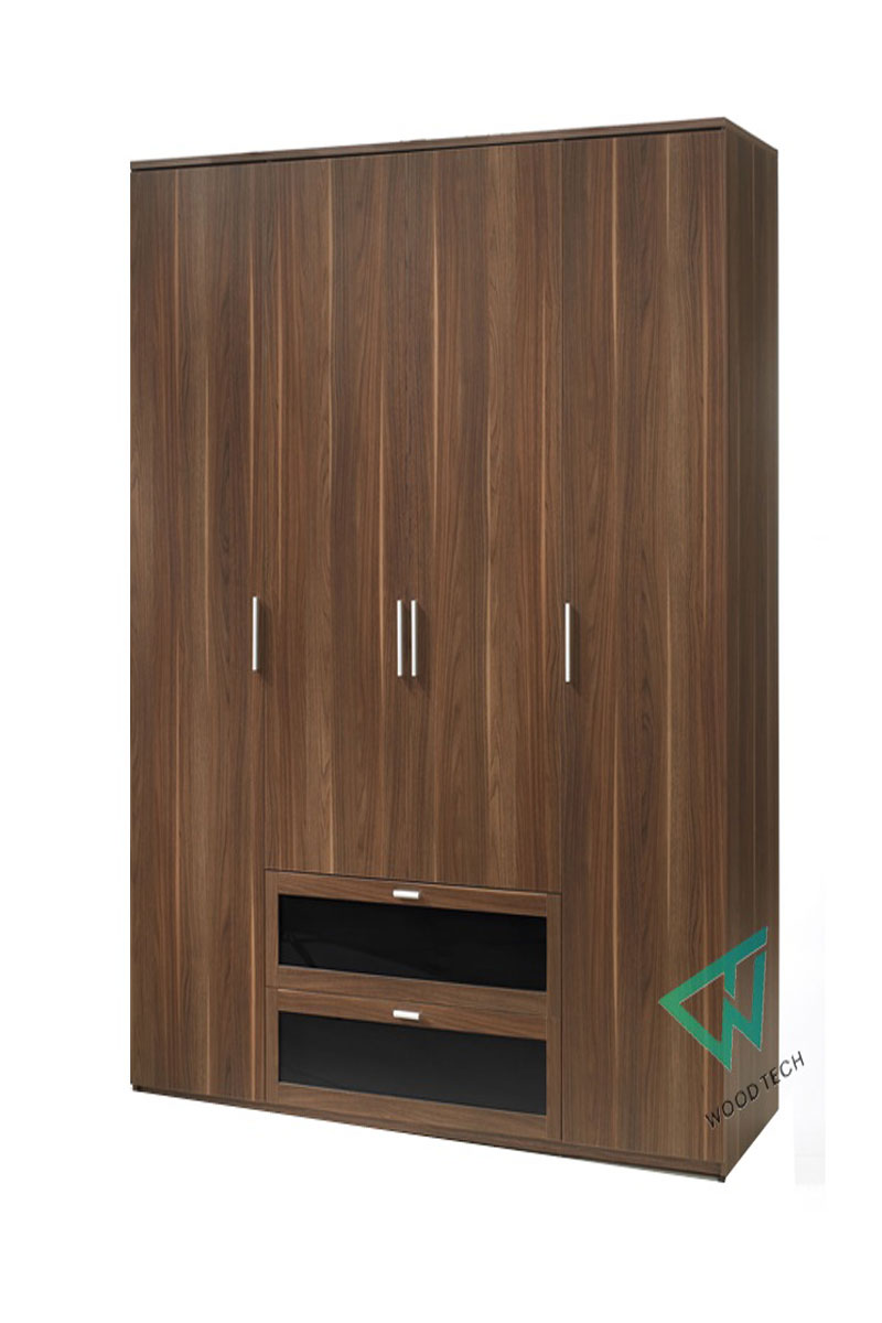  Tủ áo gỗ óc chó đơn giản đẹp 01
