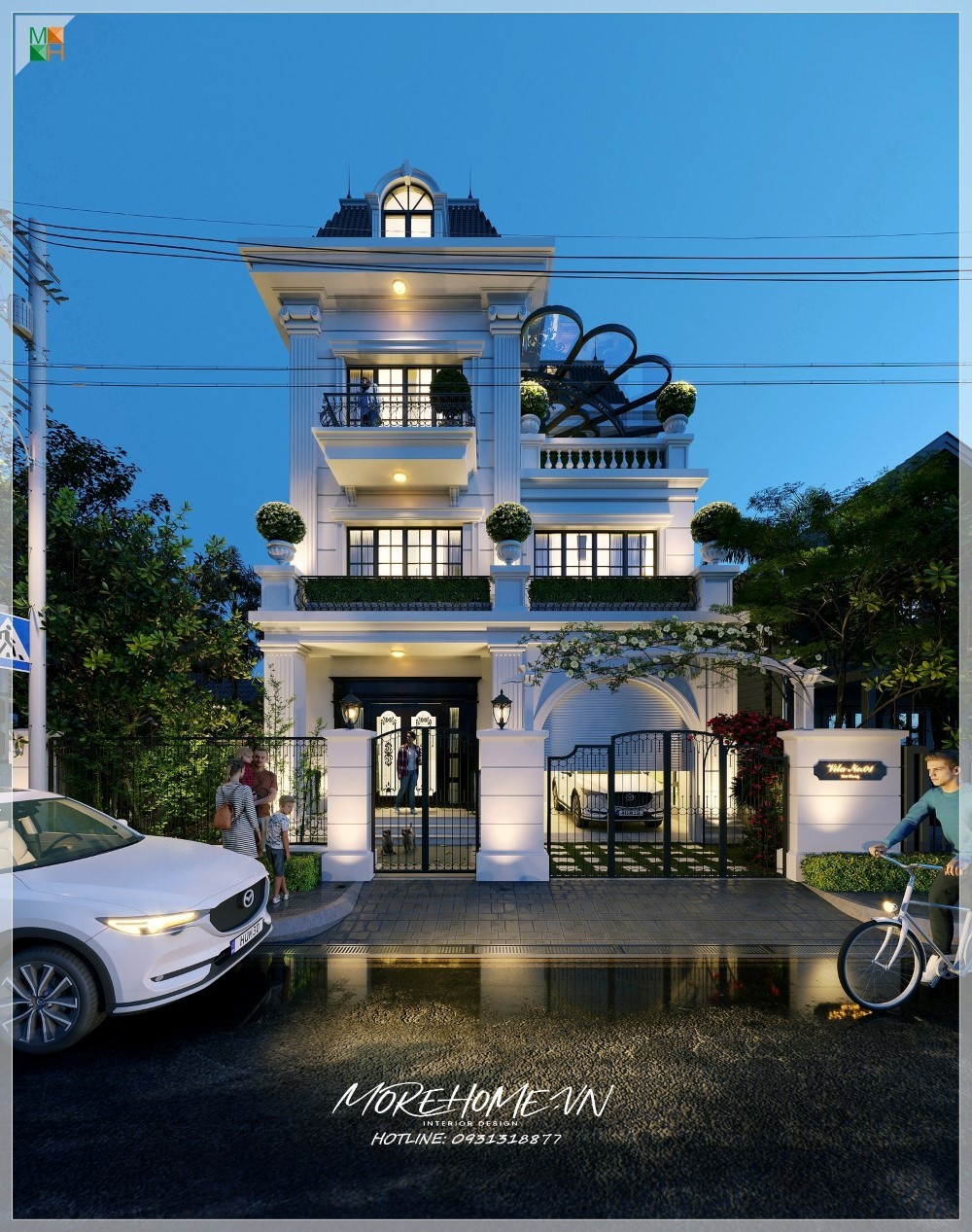 Thiết kế nội thất biệt thự